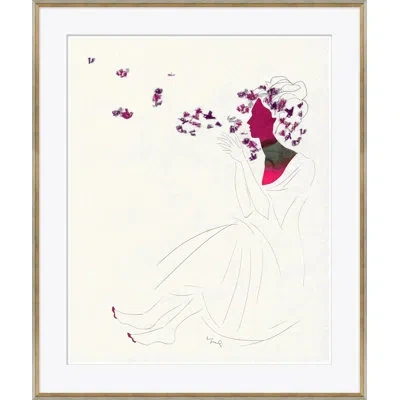 Soicher Marin 'spring Flutter' By Yuki Osada Framed Graphic Art In White