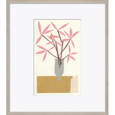 Soicher Marin 'still Life Series - Flowers' By Susan Hable - Picture Frame Painting On Paper In Brown;yellow;pink;cream