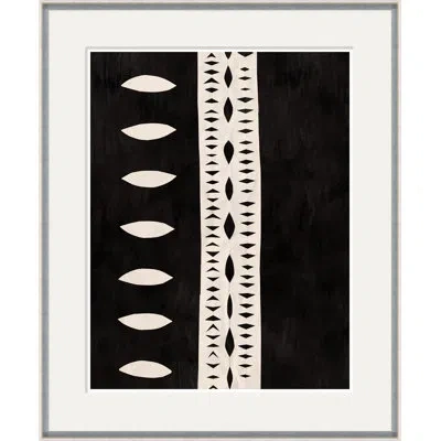 Soicher Marin Striped Abstract I By Paule Marrot - Single Picture Frame Print In Black;white