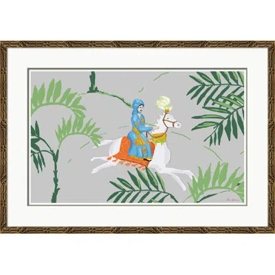 Soicher Marin Sultan Rider, Blue' By Dana Gibson - Picture Frame Painting On Paper In Multi