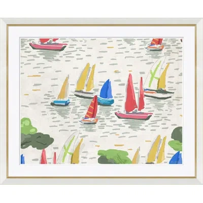 Soicher Marin 'sunday Afternoon' By Dana Gibson - Picture Frame Painting On Paper In Multi