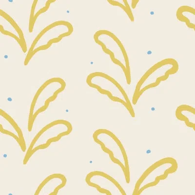 Soicher Marin Susan Hable Banana Leaf 33' L X 20.5" W  Wallpaper Roll In Yellow
