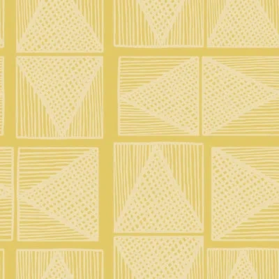Soicher Marin Susan Hable Cube Cloud I 33' L X 20.5" W  Wallpaper Roll In Yellow