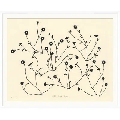 Soicher Marin Susan Hable Curb Feelers - Picture Frame Drawing Print In Black;beige