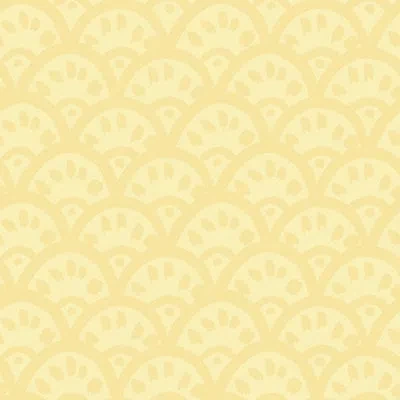 Soicher Marin Susan Hable Scallops Ii 33' L X 20.5" W  Wallpaper Roll In Yellow