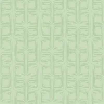 Soicher Marin Susan Hable Square Pattern 33' L X 20.5" W  Wallpaper Roll In Green