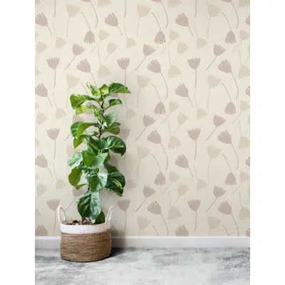 Soicher Marin Susan Hable Tossed Tulips 33' L X 20.5" W  Wallpaper Roll In Multi