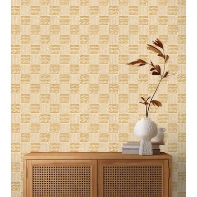 Soicher Marin Susan Hable Weaving Tracks 33' L X 20.5" W  Wallpaper Roll In Multi