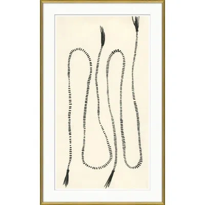 Soicher Marin Susan Hable 'whip I' - Picture Frame Painting On Paper In Black;beige