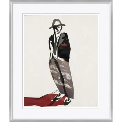 Soicher Marin Textile Lifestyle - Picture Frame Graphic Art On Paper In Black;red;beige