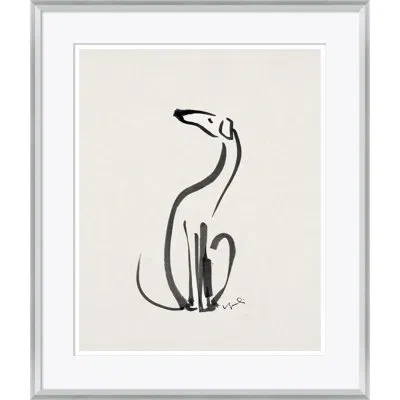 Soicher Marin Textile Pets - Picture Frame Drawing Print On Paper In Black