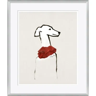 Soicher Marin Textile Pets - Picture Frame Drawing Print On Paper In Black;red;beige