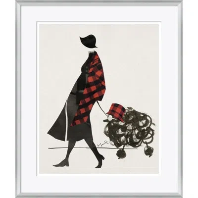 Soicher Marin Textile Women In Fashion - Picture Frame Graphic Art On Paper In Red