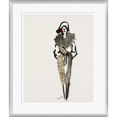 Soicher Marin Textile Women In Fashion - Picture Frame Graphic Art Print On Paper In Multi