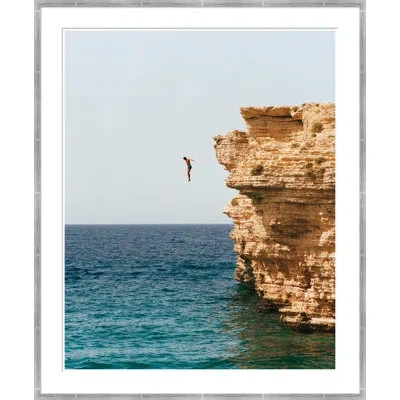 Soicher Marin The Fall Guy By Julien Capmeil - Picture Frame Photograph On Paper In Blue;brown;gray