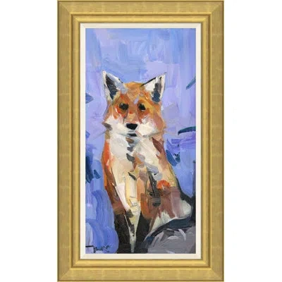 Soicher Marin The Fox By Joseph Mota - Picture Frame Painting On Canvas In Blue;black;brown