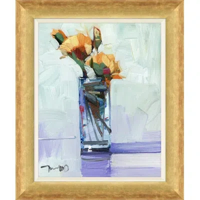 Soicher Marin The Glass Vase By Joseph Mota - Picture Frame Print On Canvas In Multi