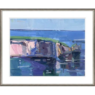 Soicher Marin The Quiet Sea By Joseph Mota - Picture Frame Painting In Blue;green