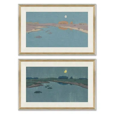 Soicher Marin Tidal I & Ii - 2 Piece Single Picture Frame Painting Set In Multi