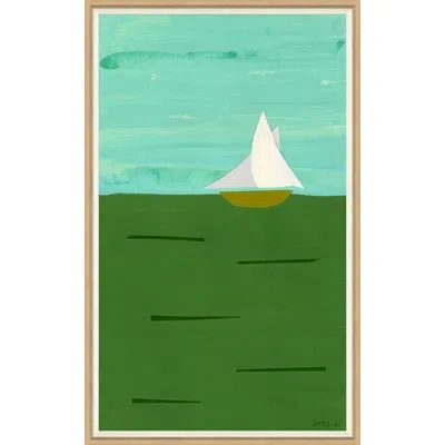 Soicher Marin 'tide Chart Ii' By Susan Hable - Picture Frame Painting On Paper In White;green;teal