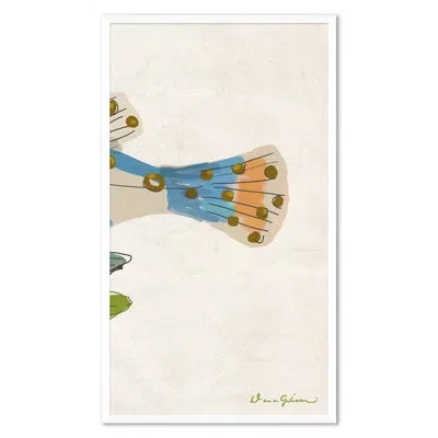 Soicher Marin Trout Tryptic Iii By Dana Gibson - Picture Frame Painting In Blue;beige;orange