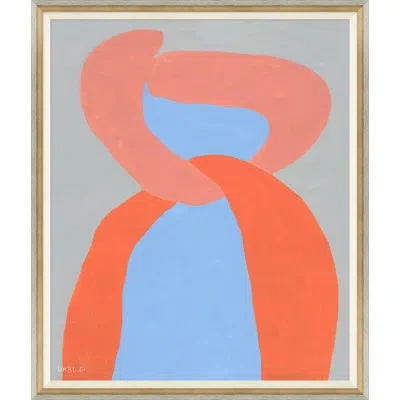 Soicher Marin Twister By Susan Hable - Single Picture Frame Painting In Red
