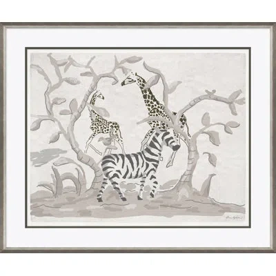 Soicher Marin 'veld' By Dana Gibson - Picture Frame Painting On Paper In White;gray