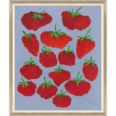 Soicher Marin Very Berry By Susan Hable - Single Picture Frame Painting In Blue;green;red