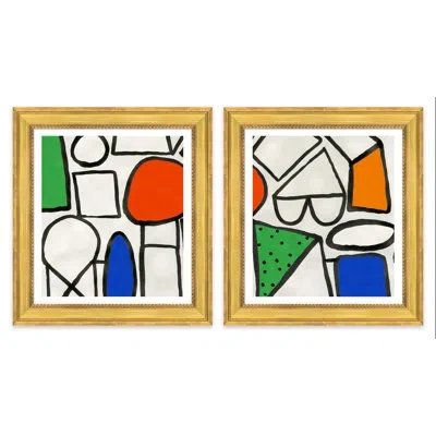 Soicher Marin 'village And Corner' By Susan Hable - Picture Frame Painting On Paper In Multi