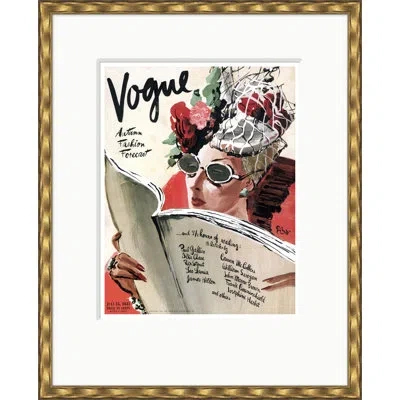 Soicher Marin " Vogue Cover, Autumn Fashion Forecast Illustration, Rene Bouet-willaumez, July 15, 1941 " In Multi