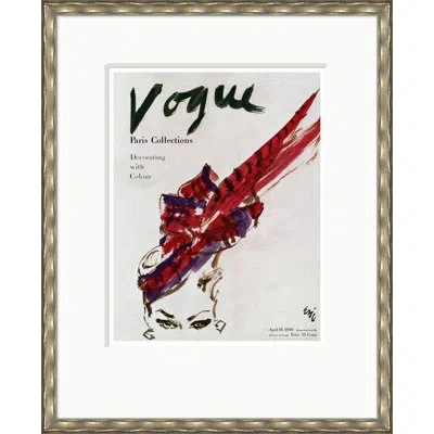 Soicher Marin " Vogue Cover, Decorating With Color, Carl Erickson, April 15, 1946 " In Red