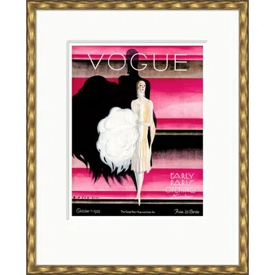 Soicher Marin " Vogue Cover, Early Paris Openings, William Bolin, October 1, 1925 " In Pink