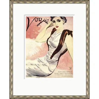 Soicher Marin " Vogue Cover, Hats And Gowns - Paris Openings, Carl Erickson, September 15, 1933 " In Multi
