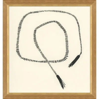 Soicher Marin 'whip Ii' By Susan Hable - Picture Frame Painting On Paper In Black;beige