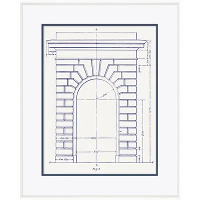 Soicher Marin White Arch Figure 5 - Picture Frame Drawing Print