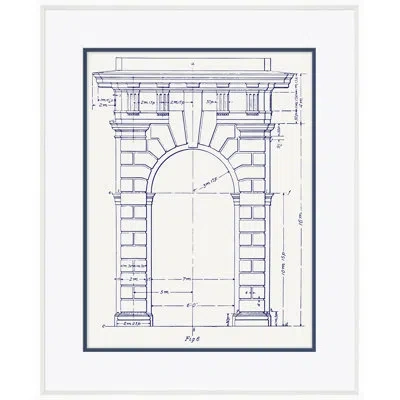 Soicher Marin White Arch Figure 6 - Picture Frame Drawing Print