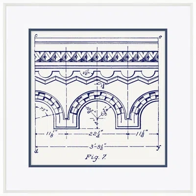 Soicher Marin White Figure 7 By David Phoenix - Frame Print On Paper In Black