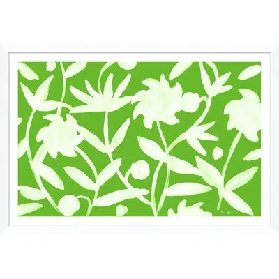 Soicher Marin Winnetka In Apple By Dana Gibson - Picture Frame Painting On Paper In White;green