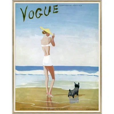 Soicher Marin 'women With Dog' By Eduardo Benito - Picture Frame Graphic Art On Paper In Multi