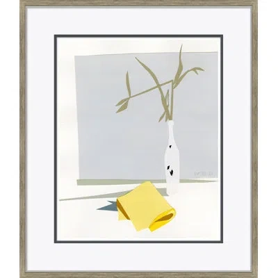 Soicher Marin Yellow Napkin' By Susan Hable - Picture Frame Painting On Paper