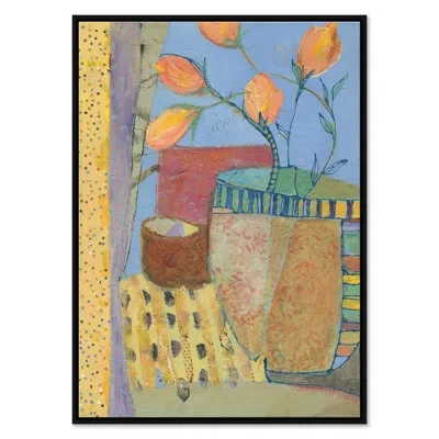 Soicher Marin Yellow Tulips By Jill Krasner - Single Picture Frame Painting On Canvas In Multi
