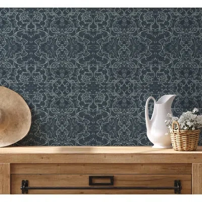 Soicher Marin Yuki Osada Botanical Manuscripts 33' L X 20.5" W Wallpaper Roll In Multi