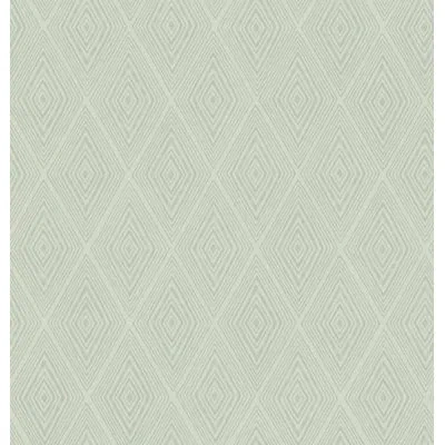Soicher Marin Yuki Osada Diamond Tiles 33' L X 20.5" W Wallpaper Roll In Green