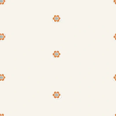 Soicher Marin Yuki Osada Floating Flowers 33' L X 20.5" W  Wallpaper Roll In Neutral