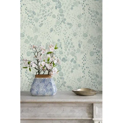 Soicher Marin Yuki Osada Floral 33' L X 20.5" W Wallpaper Roll In Multi