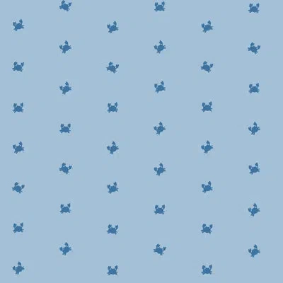 Soicher Marin Yuki Osada Flying Crabs 33' L X 20.5" W  Wallpaper Roll In Blue