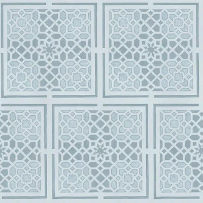 Soicher Marin Yuki Osada Garden Plan View I 33' L X 20.5" W  Wallpaper Roll In Blue