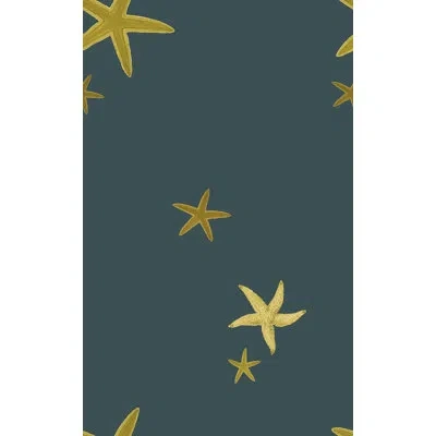 Soicher Marin Yuki Osada Sea Stars 33' L X 20.5" W  Wallpaper Roll In Green