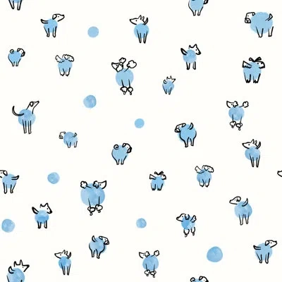 Soicher Marin Yuki Osada The Baby''s Critters 33' L X 20.5" W  Wallpaper Roll In White