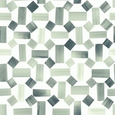 Soicher Marin Yuki Osada Tiled Geos Wallpaper Roll In Multi